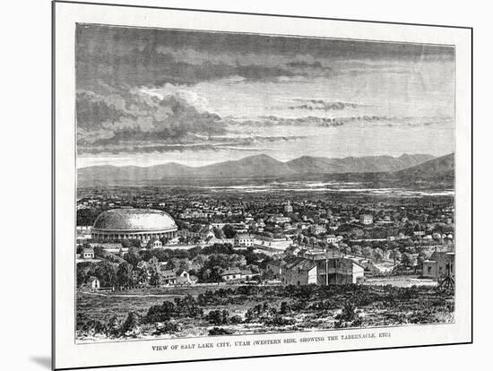 Salt Lake City, Utah, USA, 1877-null-Mounted Giclee Print