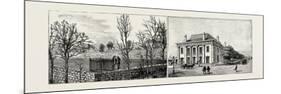 Salt Lake City, Utah, Usa: Brigham Young's Grave (Left); the Theatre (Right)-null-Mounted Giclee Print