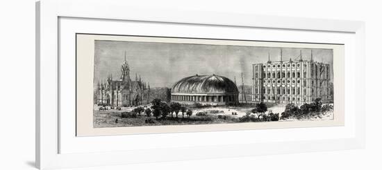 Salt Lake City, Utah, Usa: the Temple, Tabernacle, and Assembly Hall-null-Framed Giclee Print