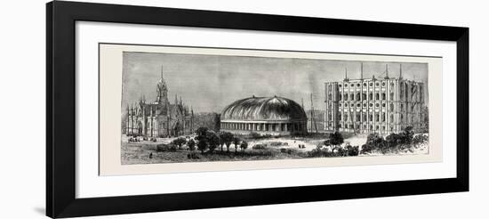 Salt Lake City, Utah, Usa: the Temple, Tabernacle, and Assembly Hall-null-Framed Giclee Print