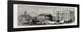 Salt Lake City, Utah, Usa: the Temple, Tabernacle, and Assembly Hall-null-Framed Giclee Print