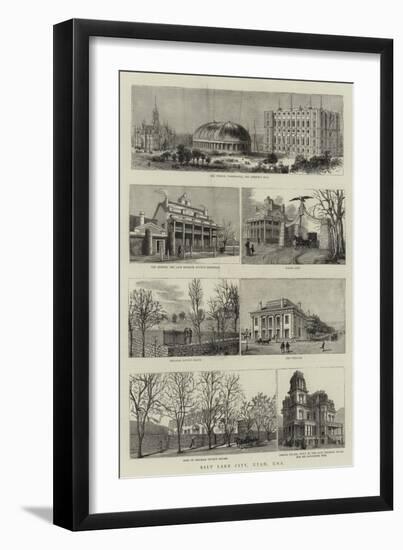 Salt Lake City, Utah, USA-null-Framed Giclee Print