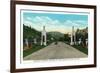 Salt Lake City, Utah - View of the Entrance to Memorial Park and City Creek Canyon, c.1936-Lantern Press-Framed Premium Giclee Print