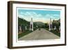 Salt Lake City, Utah - View of the Entrance to Memorial Park and City Creek Canyon, c.1936-Lantern Press-Framed Art Print