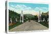 Salt Lake City, Utah - View of the Entrance to Memorial Park and City Creek Canyon, c.1936-Lantern Press-Stretched Canvas