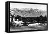 Salt Lake City, Utah, View of the Wasatch Mountains from the Capitol Grounds-Lantern Press-Framed Stretched Canvas