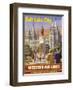 Salt Lake City, Utah - Western Air Lines-null-Framed Art Print