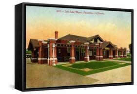 Salt Lake Depot, Pasadena, California, C.1910-35-null-Framed Stretched Canvas