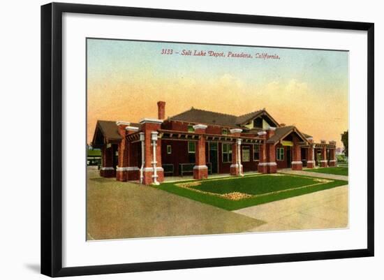 Salt Lake Depot, Pasadena, California, C.1910-35-null-Framed Giclee Print