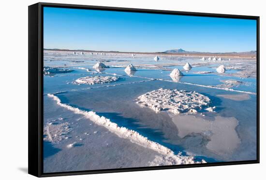 Salt Lake - Salar De Uyuni in Bolivia-xura-Framed Stretched Canvas