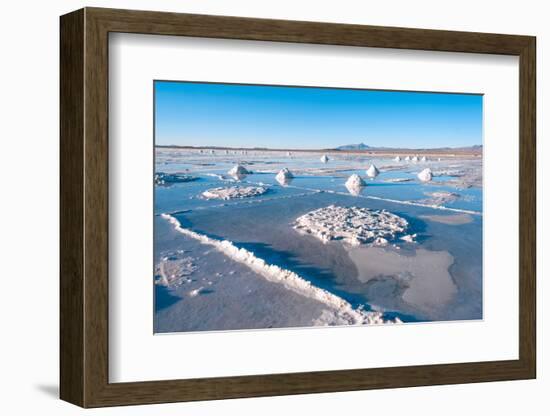 Salt Lake - Salar De Uyuni in Bolivia-xura-Framed Photographic Print