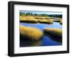 Salt Marsh at Sunrise, Estuary of New Meadow River in Early Autumn, Maine, Usa-Scott T^ Smith-Framed Photographic Print