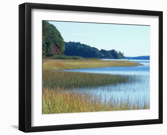 Salt Marsh Bordering the Royal River, Maine, USA-Jerry & Marcy Monkman-Framed Photographic Print