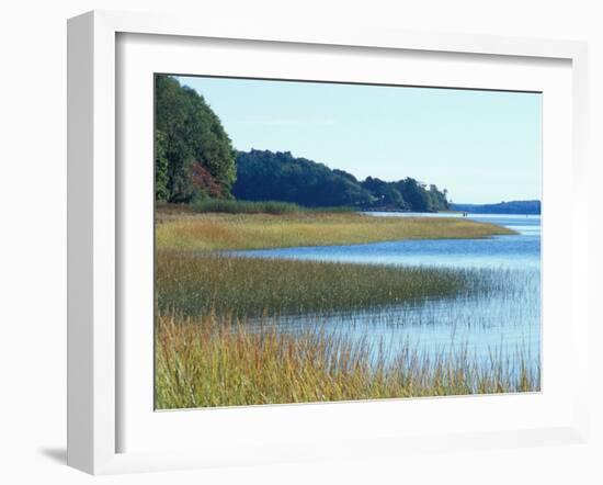 Salt Marsh Bordering the Royal River, Maine, USA-Jerry & Marcy Monkman-Framed Photographic Print