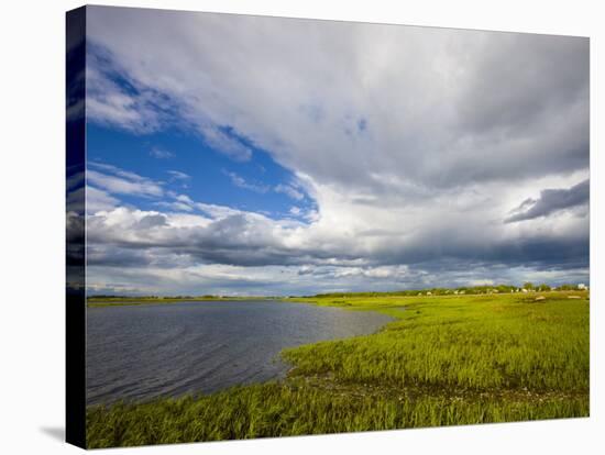 Salt Marsh side of Long Beach in Stratford, Connecticut, USA-Jerry & Marcy Monkman-Stretched Canvas