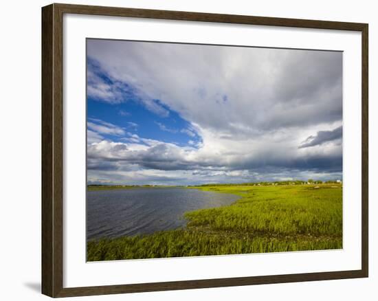 Salt Marsh side of Long Beach in Stratford, Connecticut, USA-Jerry & Marcy Monkman-Framed Photographic Print