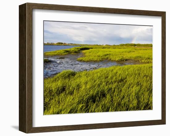 Salt Marsh side of Long Beach in Stratford, Connecticut, USA-Jerry & Marcy Monkman-Framed Photographic Print