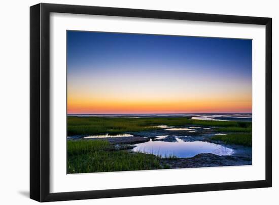 Salt Marsh Tidal Pools at Low Tide, Boat Meadow Beach, Eastham, Cape Cod, Massachusetts, USA-Mira-Framed Photographic Print