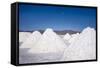 Salt Mounds Extracted from Salt Plains, Salar De Uyuni, Colchani, Bolivia, South America-Kim Walker-Framed Stretched Canvas