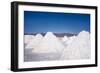 Salt Mounds Extracted from Salt Plains, Salar De Uyuni, Colchani, Bolivia, South America-Kim Walker-Framed Photographic Print