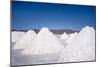 Salt Mounds Extracted from Salt Plains, Salar De Uyuni, Colchani, Bolivia, South America-Kim Walker-Mounted Photographic Print