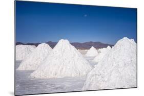 Salt Mounds Extracted from Salt Plains, Salar De Uyuni, Colchani, Bolivia, South America-Kim Walker-Mounted Photographic Print