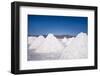 Salt Mounds Extracted from Salt Plains, Salar De Uyuni, Colchani, Bolivia, South America-Kim Walker-Framed Photographic Print