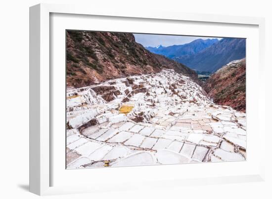 Salt Pans (Salinas De Maras), Maras, Near Cusco (Cuzco), Peru, South America-Matthew Williams-Ellis-Framed Photographic Print