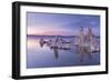 Salt Pillar Formations at Sunset, South Tufa, Mono Lake, California, USA-Adam Burton-Framed Photographic Print