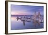 Salt Pillar Formations at Sunset, South Tufa, Mono Lake, California, USA-Adam Burton-Framed Photographic Print