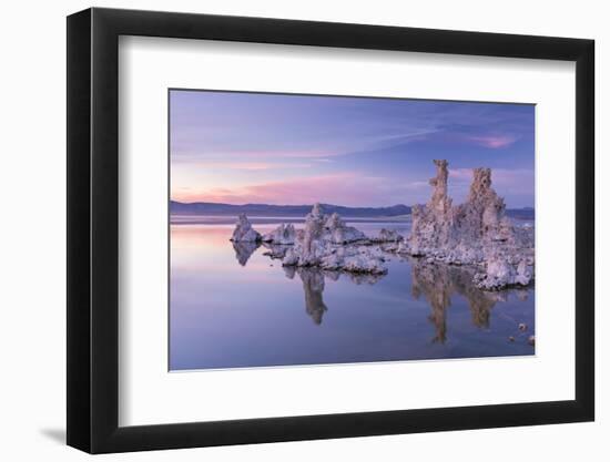 Salt Pillar Formations at Sunset, South Tufa, Mono Lake, California, USA-Adam Burton-Framed Photographic Print