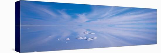 Salt Pyramids on Salt Flat, Salar De Uyuni, Potosi, Bolivia-null-Stretched Canvas