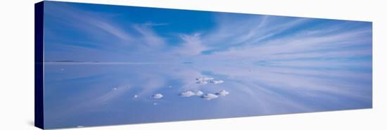 Salt Pyramids on Salt Flat, Salar De Uyuni, Potosi, Bolivia-null-Stretched Canvas