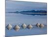 Salt Pyramids Wait for the Sun in a Flooded Salf Flat in Uyuni,-Sergio Ballivian-Mounted Photographic Print