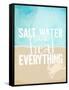 Salt Water Heals Everything-The Saturday Evening Post-Framed Stretched Canvas