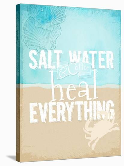 Salt Water Heals Everything-The Saturday Evening Post-Stretched Canvas