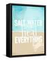 Salt Water Heals Everything-The Saturday Evening Post-Framed Stretched Canvas