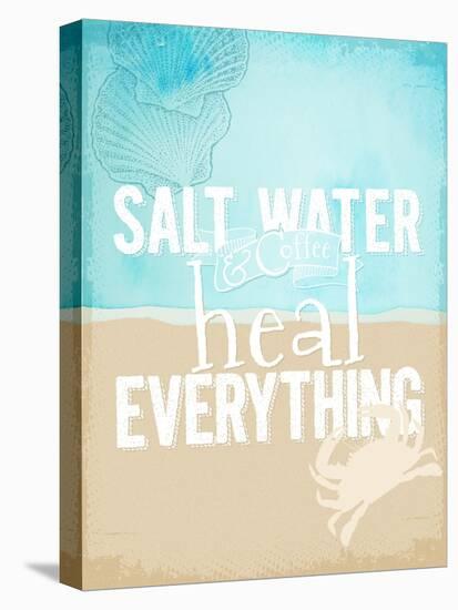 Salt Water Heals Everything-The Saturday Evening Post-Stretched Canvas