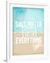 Salt Water Heals Everything-The Saturday Evening Post-Framed Giclee Print