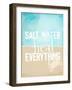 Salt Water Heals Everything-The Saturday Evening Post-Framed Giclee Print