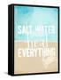 Salt Water Heals Everything-The Saturday Evening Post-Framed Stretched Canvas