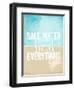 Salt Water Heals Everything-The Saturday Evening Post-Framed Premium Giclee Print