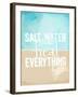 Salt Water Heals Everything-The Saturday Evening Post-Framed Giclee Print