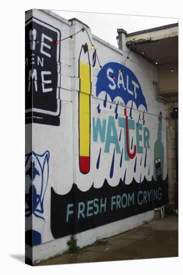 Salt Water-Banksy-Stretched Canvas