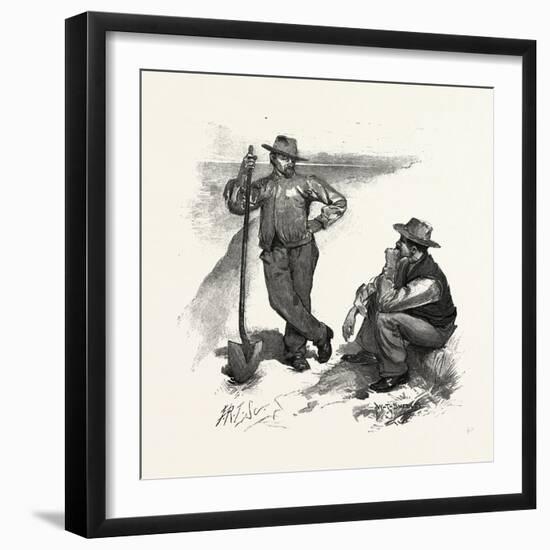 Salt Workers, Canada, Nineteenth Century-null-Framed Giclee Print