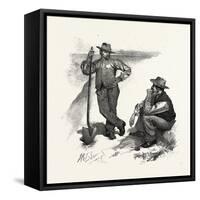 Salt Workers, Canada, Nineteenth Century-null-Framed Stretched Canvas