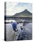 Salt Workers, Mauritius, Indian Ocean, Africa-Alain Evrard-Stretched Canvas