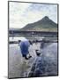 Salt Workers, Mauritius, Indian Ocean, Africa-Alain Evrard-Mounted Photographic Print
