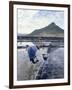 Salt Workers, Mauritius, Indian Ocean, Africa-Alain Evrard-Framed Photographic Print