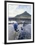 Salt Workers, Mauritius, Indian Ocean, Africa-Alain Evrard-Framed Photographic Print